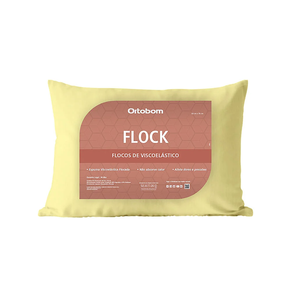Travesseiro Flock Ortobom