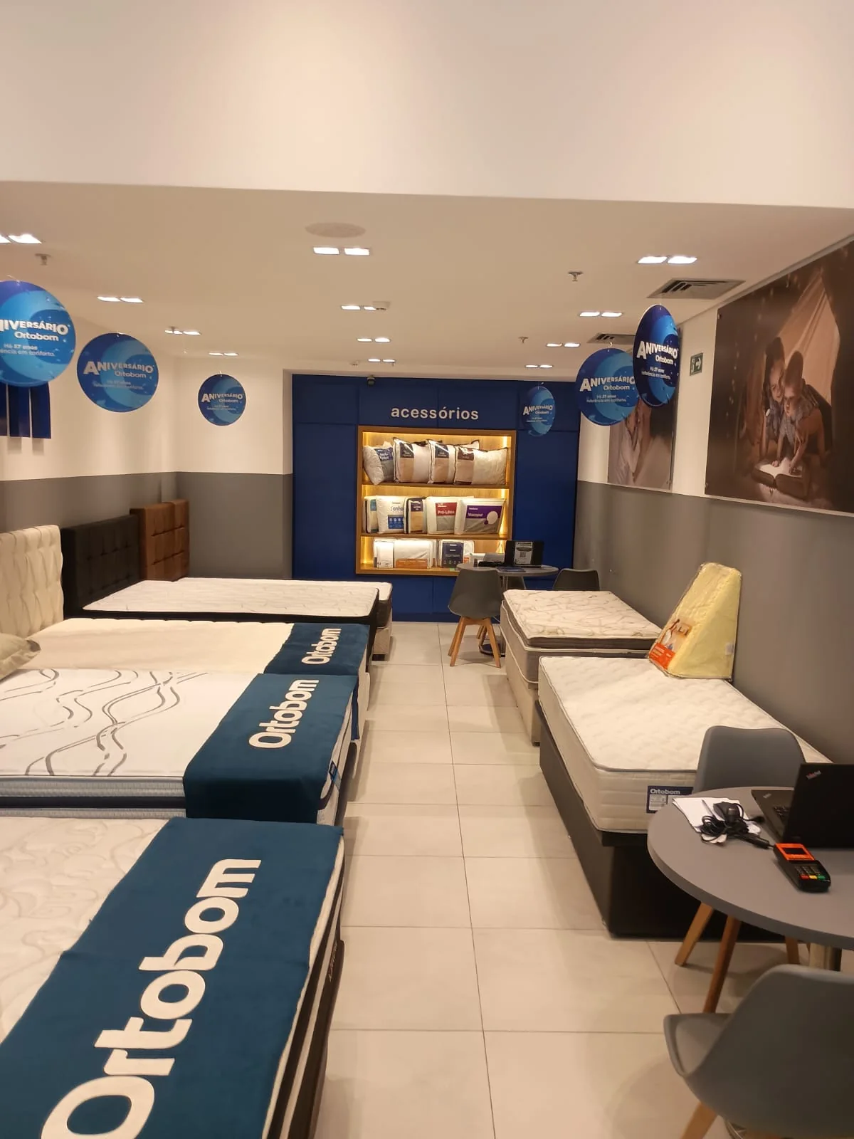 Foto real da Ortobom Mooca Plaza Shopping