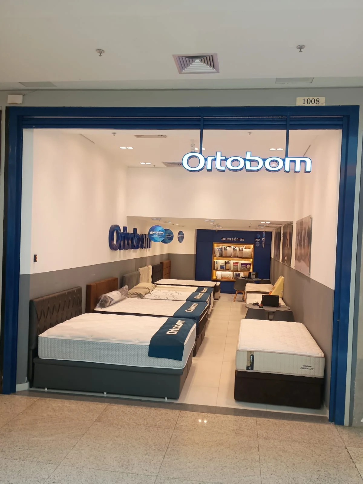 Foto real da Ortobom Mooca Plaza Shopping